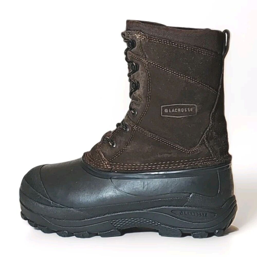 **LACROSSE Pine Top Boots 11” Men's Sz 8 Brown Leather Suede Mid-Calf Insulated - Picture 5 of 10